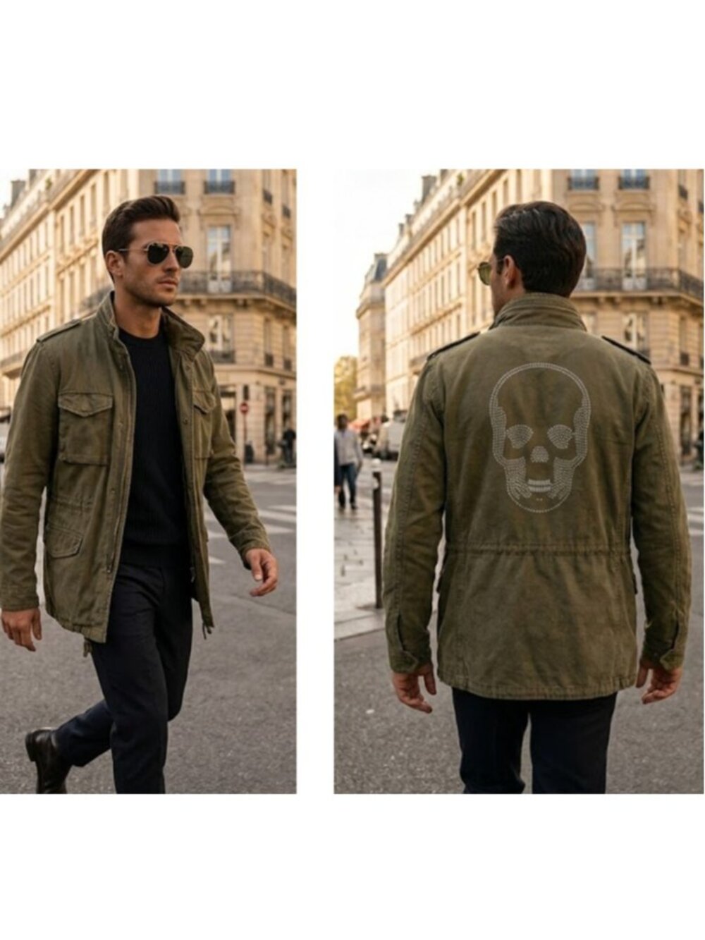 men's LUCIEN PELLAT-FINET "2-piece" utility pocket mr porter hooded jacket s